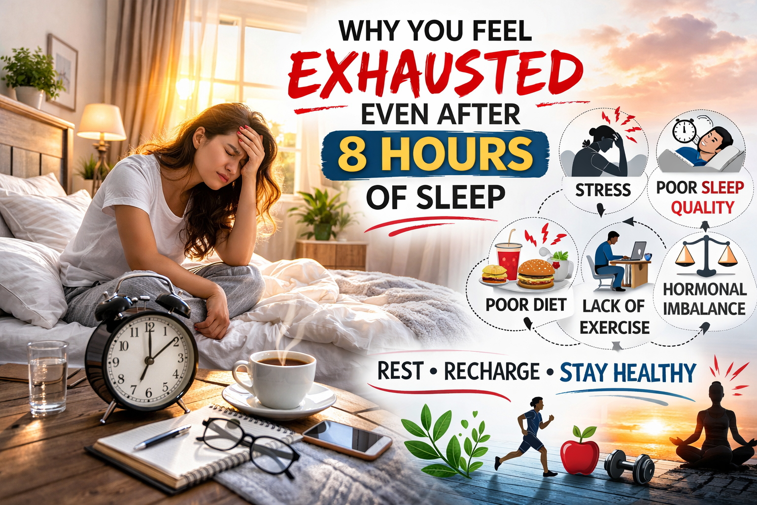Why You Feel Exhausted Even After 8 Hours of Sleep