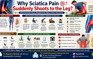 Why Sciatica Pain Suddenly Shoots to the Leg showing sciatic nerve pain, lower back pain radiating to leg, numbness and nerve compression symptoms